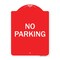 Signmission Designer Series Sign-No Parking, Red & White Aluminum Architectural Sign, 18" x 24", RW-1824-23630 A-DES-RW-1824-23630 - alternate 1